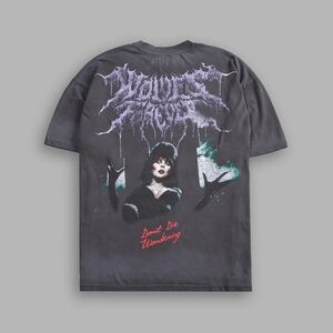 SHE RISES "PREMIUM" OVERSIZED TEE IN WOLF GRAY DRIFT WASH